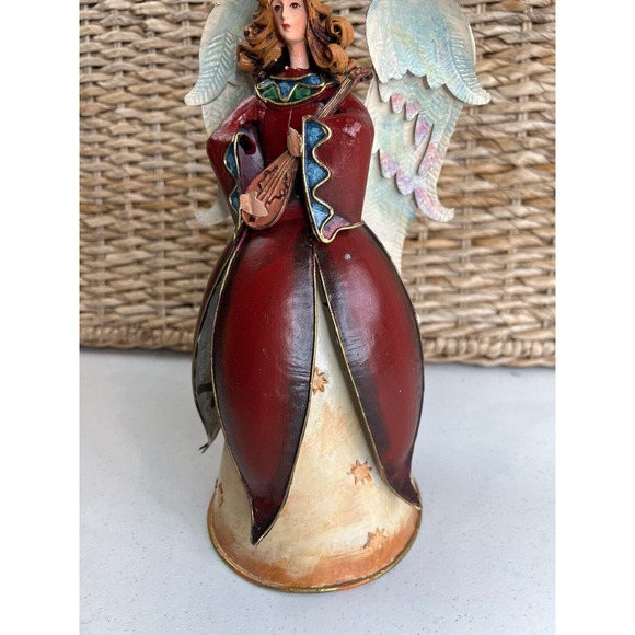Vintage‎ Christmas Angel Figurines with Lute, Wing Collectable Home Decor - Picture 3 of 7
